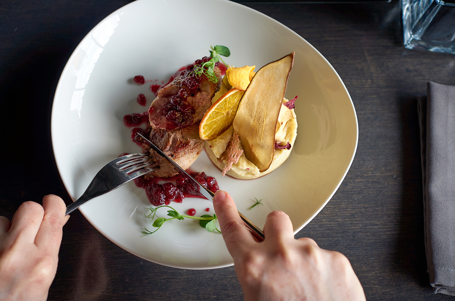 Essen Menü Fleischgericht
